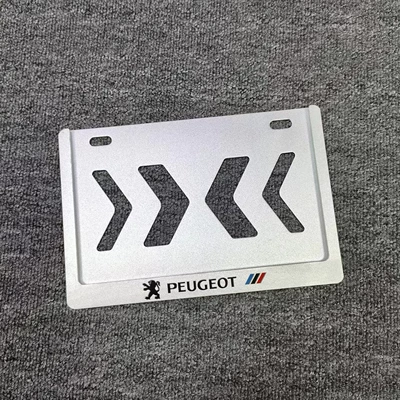 Nömrə qabı: License Plate Frame Rear Plate - mopai-magnesium-aluminum-alloy-anti-bending-frosted-silver-peugeot