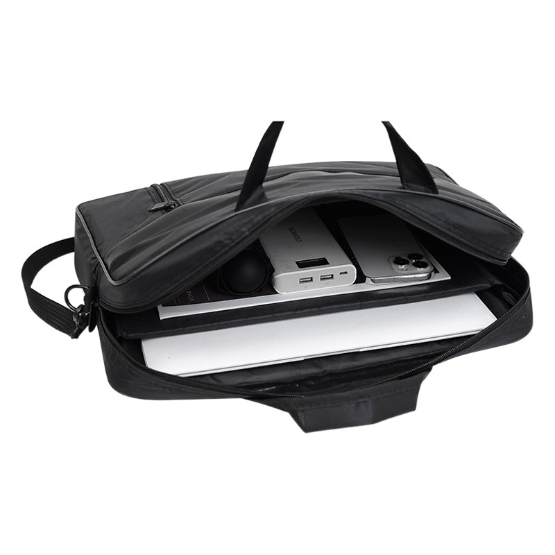 Portable one-shoulder laptop tablet computer bag 15-inch office business trip student printing large capacity wholesale computer bag