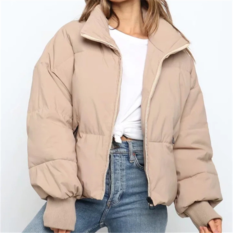 2024 Winter New Women's European Fashion Loose Slimming Warm Puffer Short Lazy Style Down Cotton Jacket_ecoleips.com