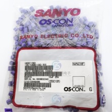 25V10UF 三洋固态直插电解电容 25SC10M