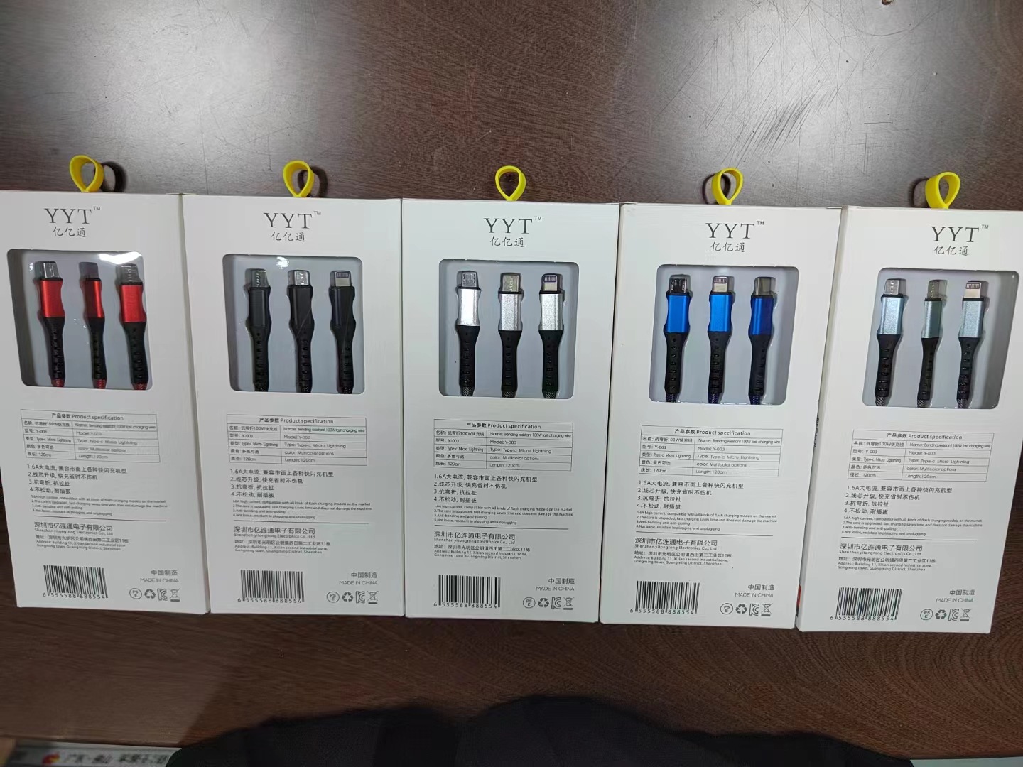 6A süper hızlı şarj hediyesi file tek ila üç veri kablosu üçü bir arada şarj kablosu Apple typec için uygun cep telefonu