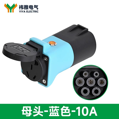 Vehicle Power Adapter, New Energy: Elektrikli avtomobil şarj cihazları - female-blue-10a