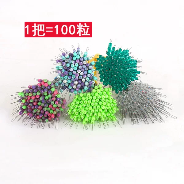 Fishing Gadgets Competitive Silicone Bulk Crystal Camouflage Fishing Space Bean 100 Grain