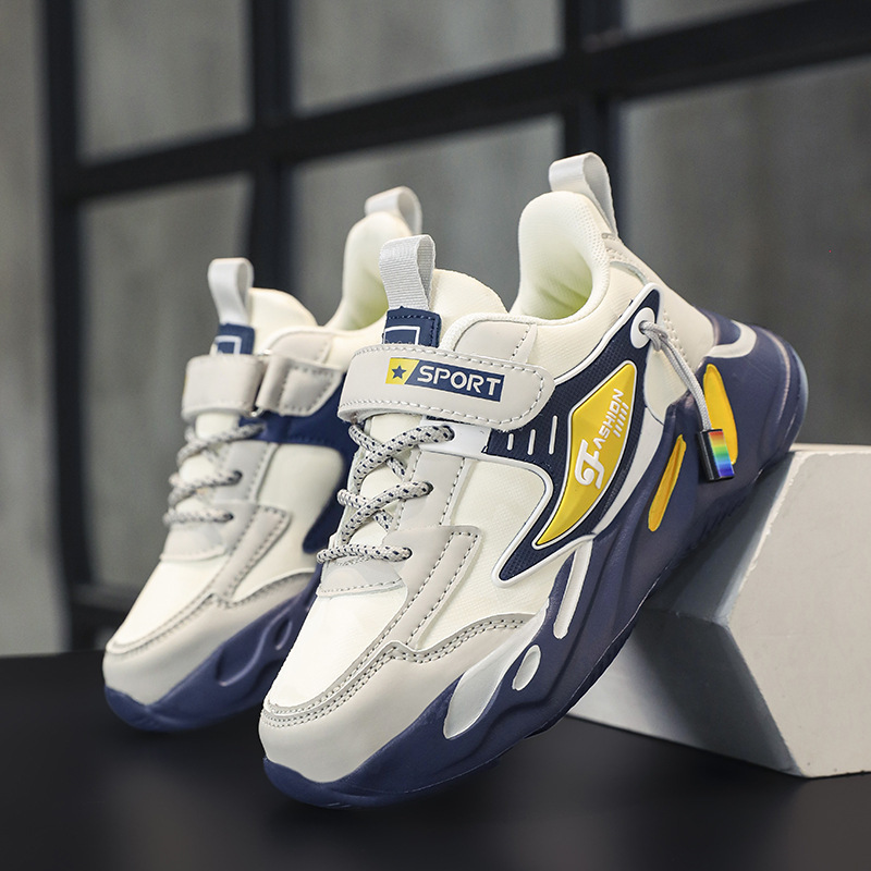 Zapatos para niños zapatilla de deporte para niños zapatos de algodón de invierno zapatos para niños gruesos forrados con forro polar niños medianos y grandes zapatos para correr para estudiantes de escuela primaria