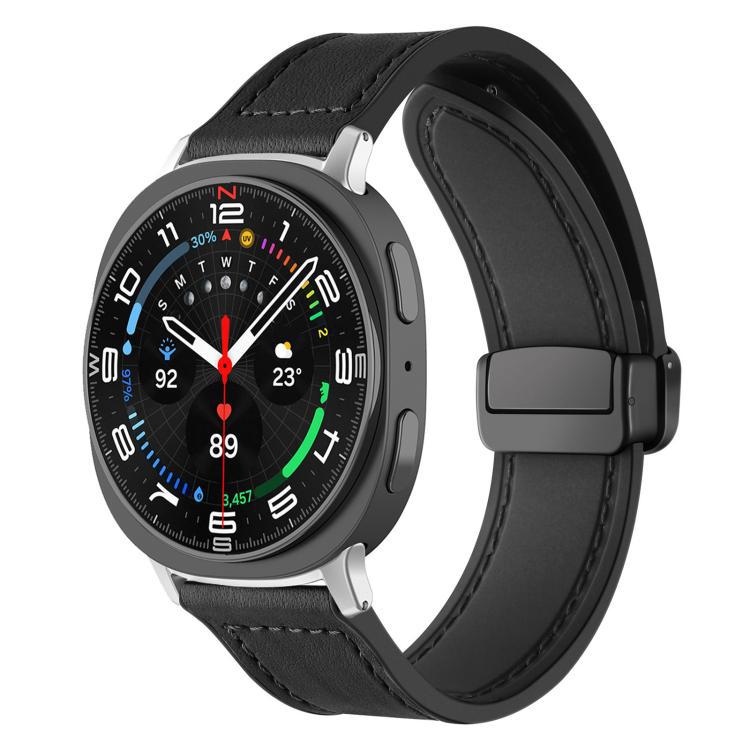 xDfind Crazy Horse Silicone Bracelet Magnetic Buckle para Samsung Galaxy Watch8 / 8 Classic / Samsung Galax