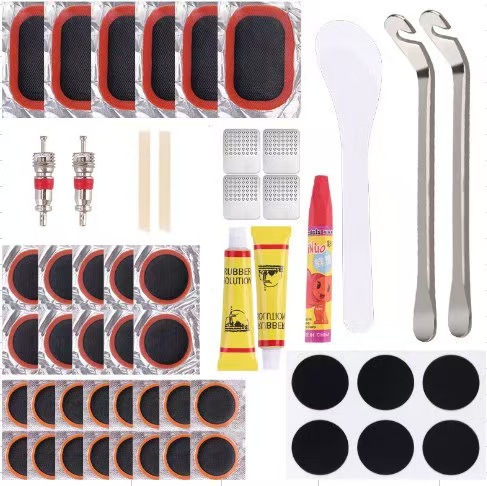reparación rápida sin pegamento caja de herramientas de neumáticos de palanca en frío conjunto de herramientas de reparación de neumáticos de bicicleta