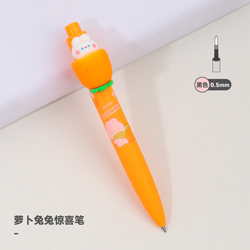 KUKI KOKI casa creativa pluma neutra panda pulsación sorpresa pluma adorable estudiante pluma de firma pluma a granel