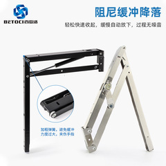 Hidden folding stool hardware Two-way cushioning and damping entrance shoe changing stool Stainless steel folding stool hardware accessories