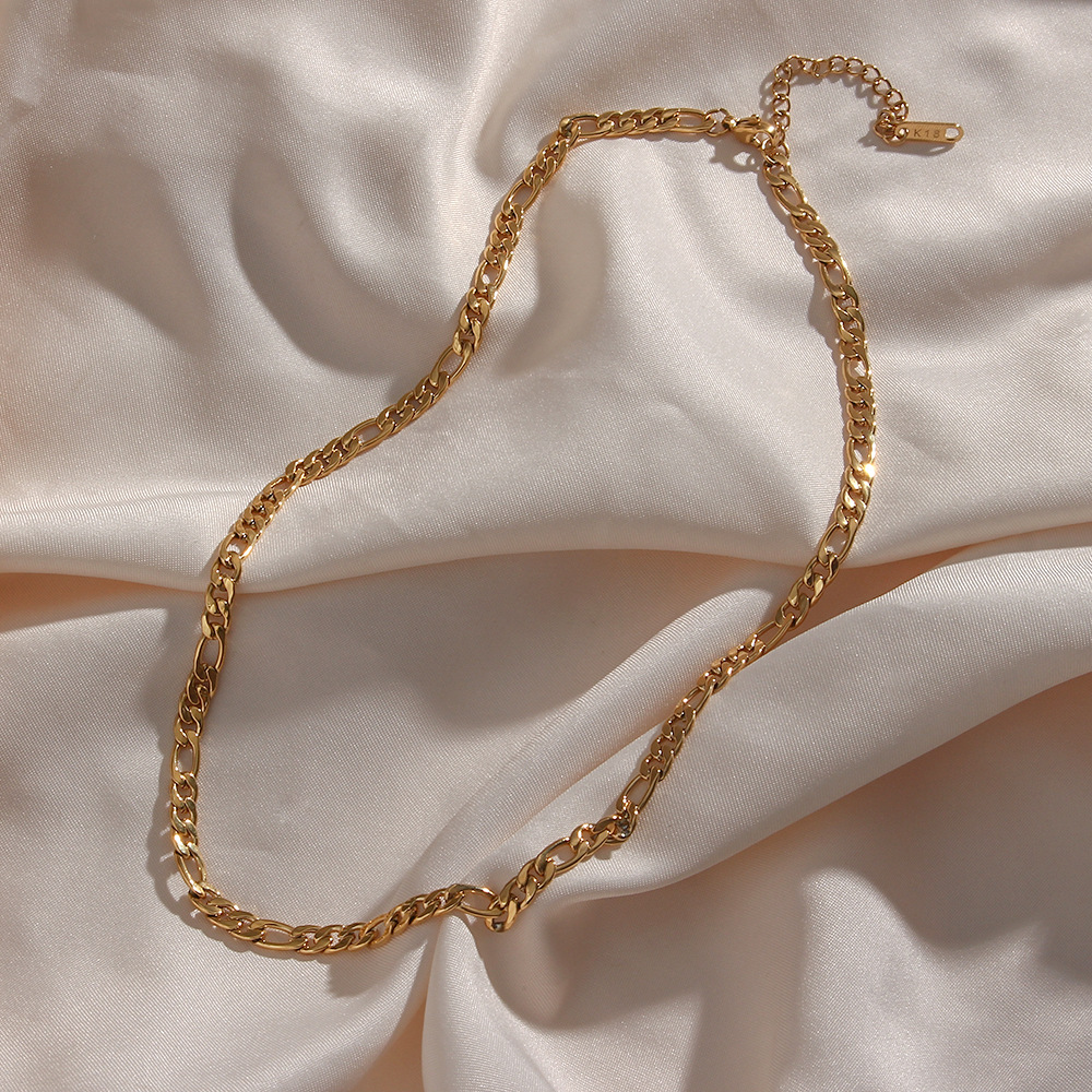 Fashion Geometric Stainless Steel Plating Bracelets Necklace