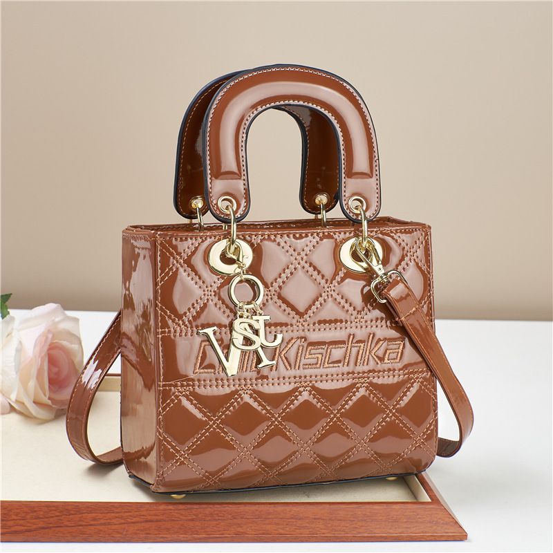 Daifei Bag2025 nuevo bolso de mujer bolso de boda bolso de piel brillante bolso de mujer bolso de hombro de comercio exterior
