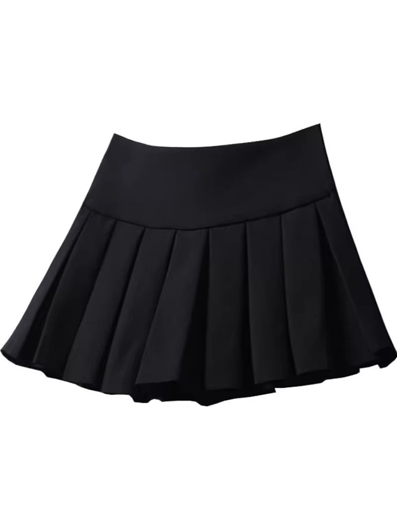 Demi-season autumn pleated skirt