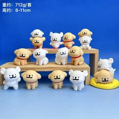 ブラインドボックスの手作りのラインの子犬のシリーズは連続して貼るのが良いです。