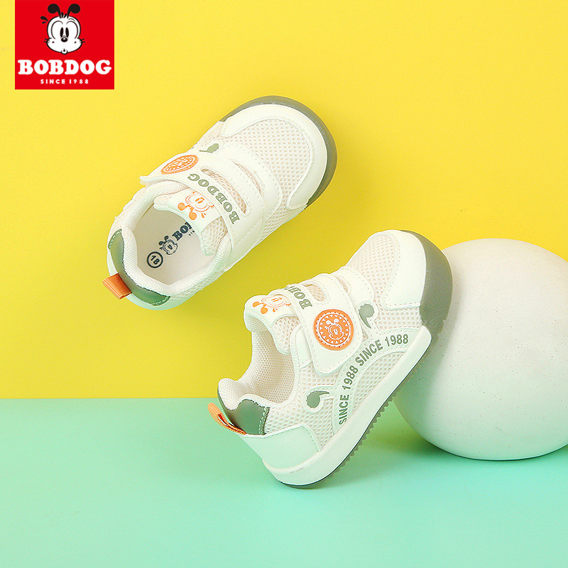 Babu Bean Children's Shoes Men's Baby Toddler Shoes Spring Breathable Mesh Children's Shoes Soft-soled Infant's Fancy Shoes for Women