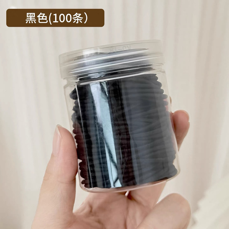 黒い皮の筋の女性の頭のひもの皮のカバーの高弾力の丈夫な頭の飾りの髪の縄の気質は髪の毛のゴムの輪を刺します。|undefined