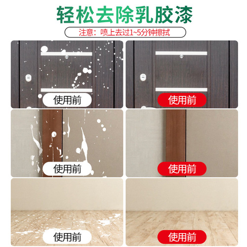 Special cleaner for removing latex paint, new house decoration residue, land reclamation, cleaning paint, cleaning tile wax, putty powder