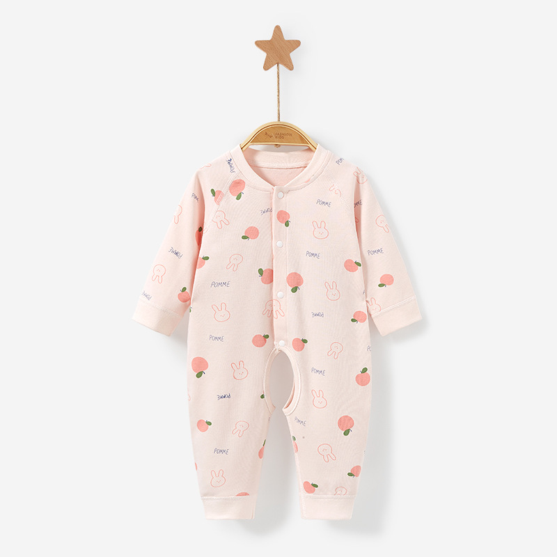 Mono para bebé, primavera, otoño, invierno, unisex, recién nacido, algodón puro, capa base fina, mono con abertura en la entrepierna, traje para gatear, ropa de bebé