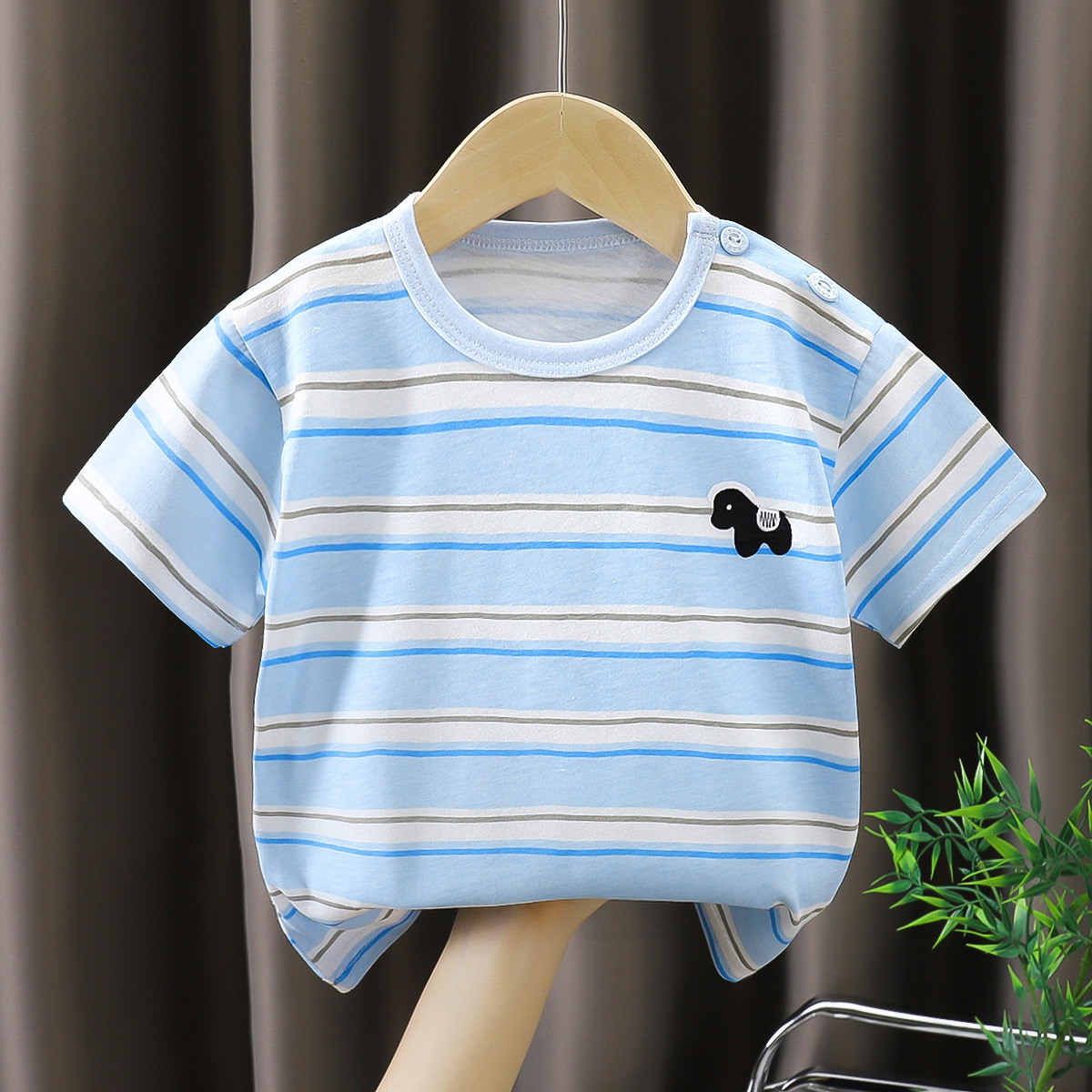 Camiseta de manga corta para niños, 100% algodón, tipo A, estilo veraniego, para niños y niñas, estilo coreano, ropa infantil 2026