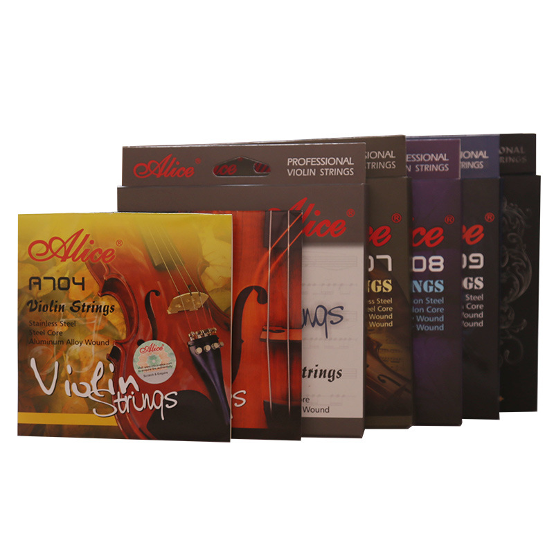 Alicia cuerdas de violín 4/4 3/4 1/2 núcleo de acero cuerdas de nylon cuerdas traje cuerdas
