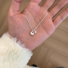 S925镀银称心如意银坨子项链女款2025新款爆款轻奢小众高级感锁骨