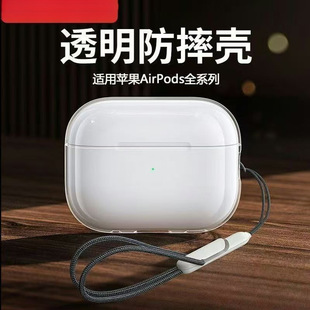 Подходит для AirPodsPro2, защитный чехол для наушников AirPods 3-го поколения, высококачественный силиконовый чехол 1/прозрачный