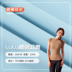 スポット両面毛磨きヨガ生地220gナイロン速乾ヨガ服生地高弾カシミヤ生地