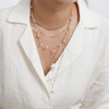 Brand necklace from pearl, pendant with tassels, internet celebrity, Gothic