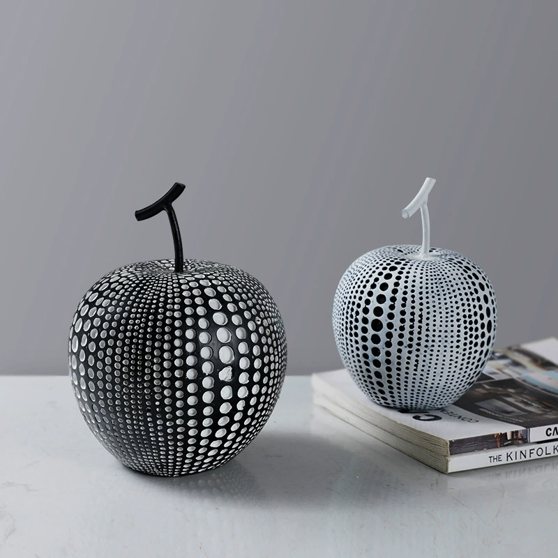 Apple, modern minimalistic decorations, light luxury style, home decor