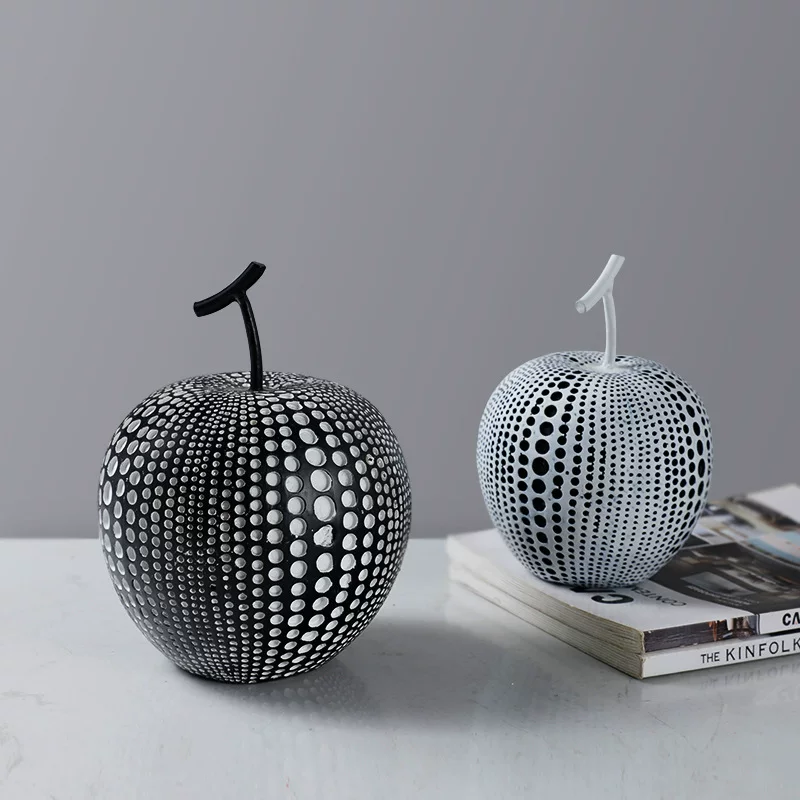 Apple, modern minimalistic decorations, light luxury style, home decor