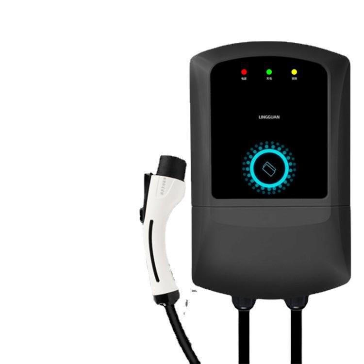 新能源7KW电动汽车充电桩家用刷卡快充交流充电枪特斯拉充电器