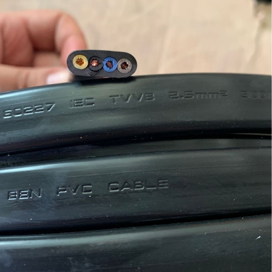 供应4芯2.5平方排线 天车排线 行车排线 龙门吊扁平电缆