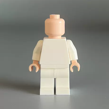 Body minifigure-white on top and white on bottom