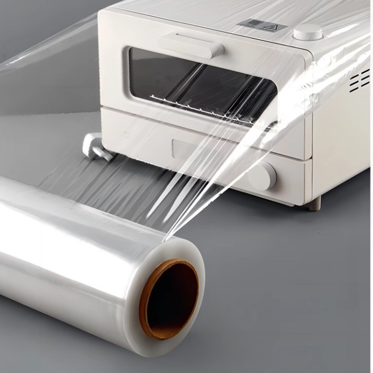 PE película estirable para entrega urgente película estirable embalaje logística película sombreada película negra 50cm de ancho película azul industrial