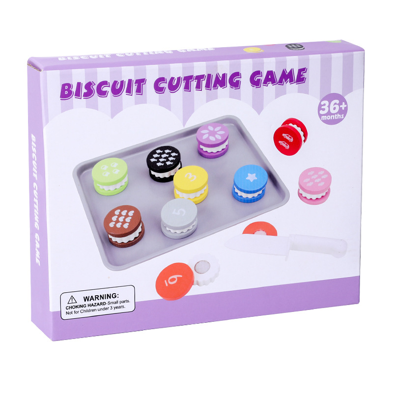 Educación temprana para niños, diversión, simulación, galletas digitales, pasteles, cortar música, juguetes educativos de madera para bebés image 6