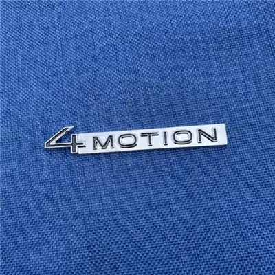 Suitable for Volkswagen Tayron X, tailgate four-wheel drive vehicle, displacement label sticker, metal car emblem, rear side decoration sticker (Car logo) - standard-four-wheel-drive-badge-black-and-silver