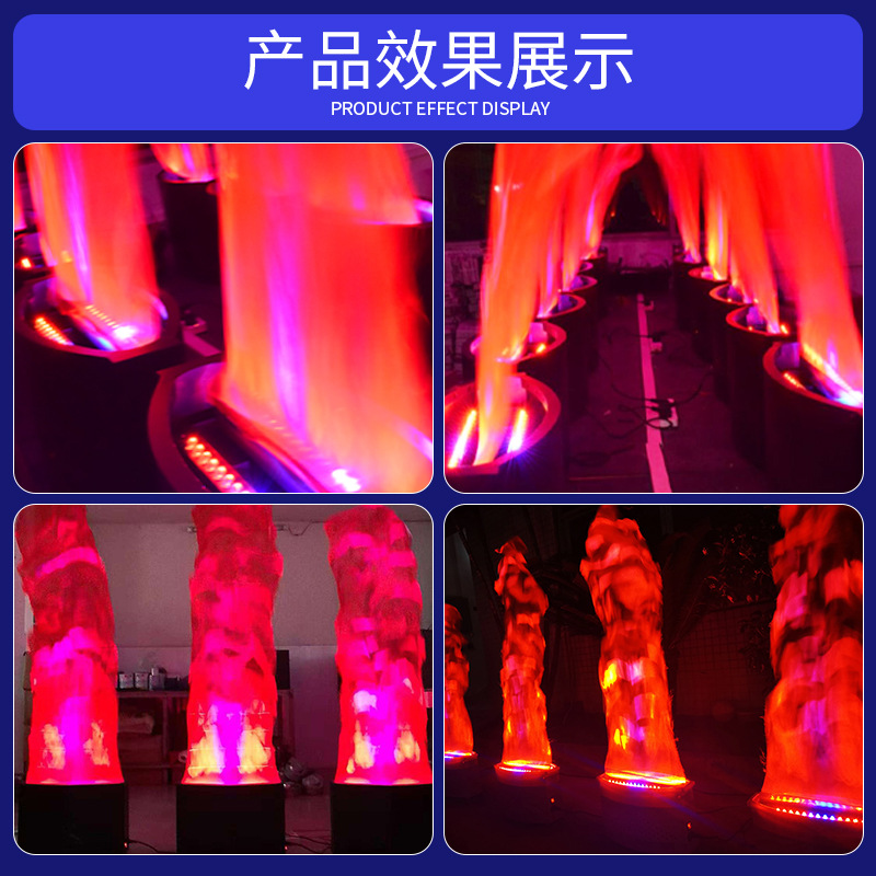 De Halloween Al Aire Libre LED lámpara de la llama simulación electrónica casa embrujada gran fiesta fogata celebración bar falso rociador máquina