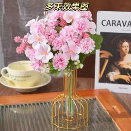 轻奢风假花仿真花餐桌花摆花家居客厅花艺装饰摆件拍摄道具独立站