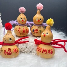 天然 文玩葫芦手工挂饰雕刻文玩手把件饰品包挂摆件挂件工艺品景