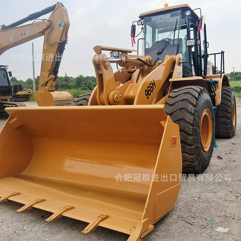 Cargadora de carretilla elevadora original para la venta, maquinaria de pala grande CAT 966H, noventa por ciento, envío gratuito.