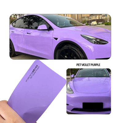 Axxpel Car Pet Crystal Lavender Purple Color-Changing Film for Full Vehicle Use, Specialized Extended Application Car Body Protection Film (Auto Color Change Film) - pet-crystal-lavender-purple-152m-165m