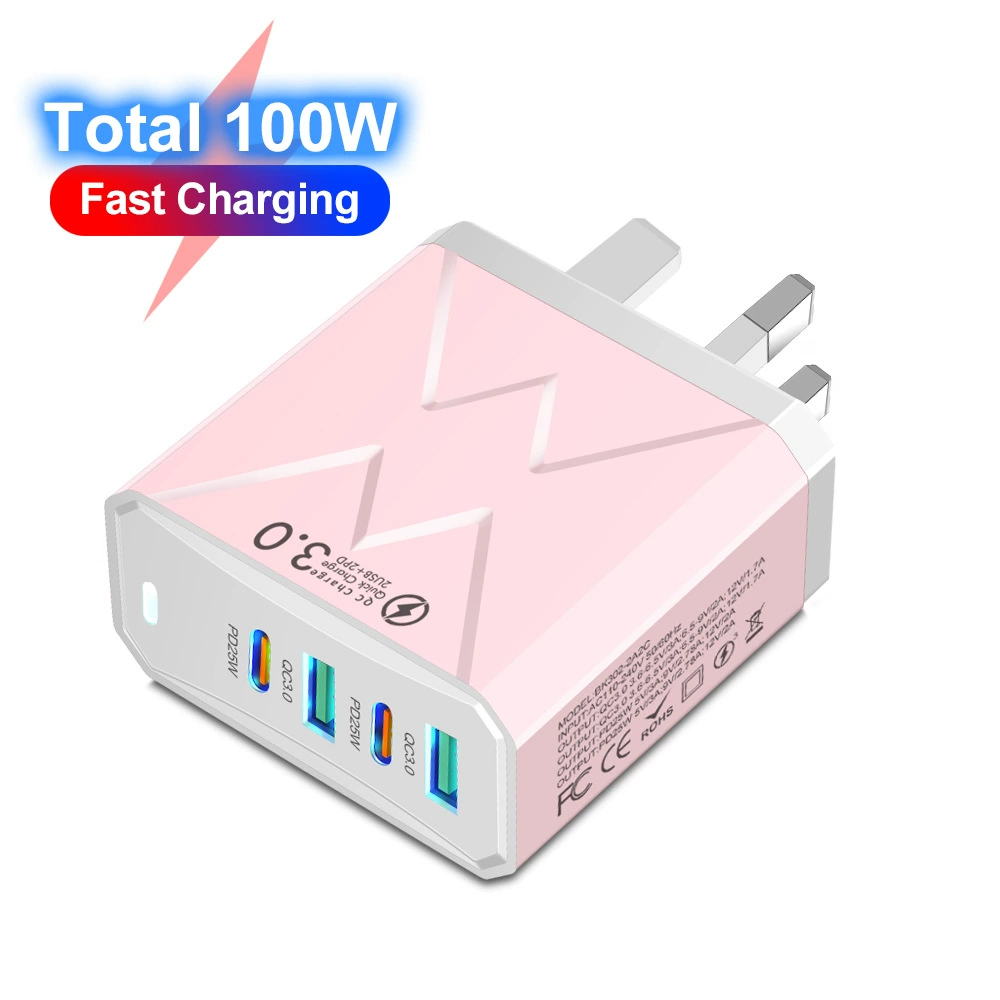 Мобильный телефон, зарядка, планшетная вилка, блок питания, 100W