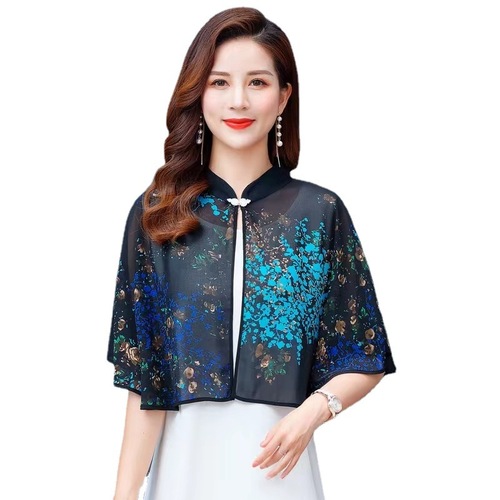 Detachable dickey collar for women girls half shirt sweater decoration collar shawl female summer Chinese dress with a thin paragraph cardigan with skirt cape