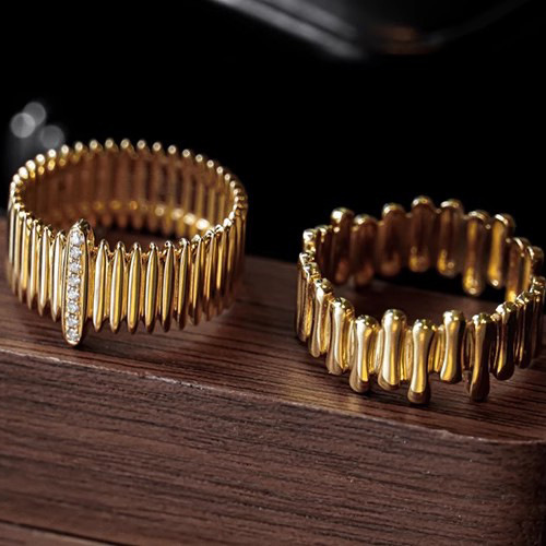 Zircon Inlay Material Wholesale Jewelry Casual Retro Organ Copper Zircon Rings