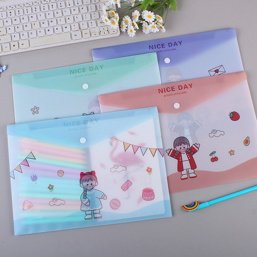 A4 cartoon creative astronaut journey document bag office desk storage bag test paper bag primary school students printable lo