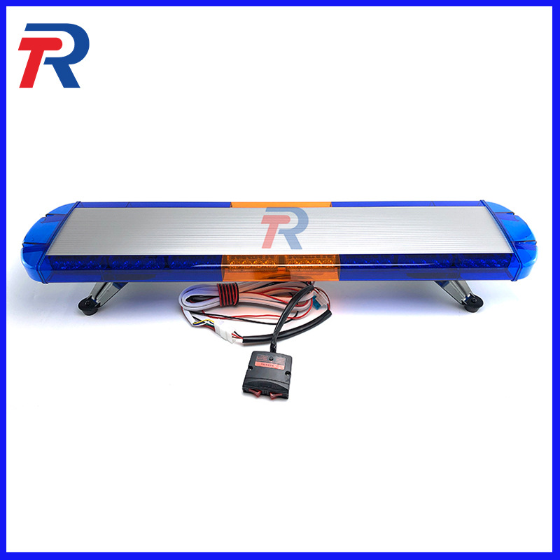 100CM39 pulgadas ultra delgada azul amarillo azul 72LED / rescate techo flash camión coche larga fila luz de advertencia