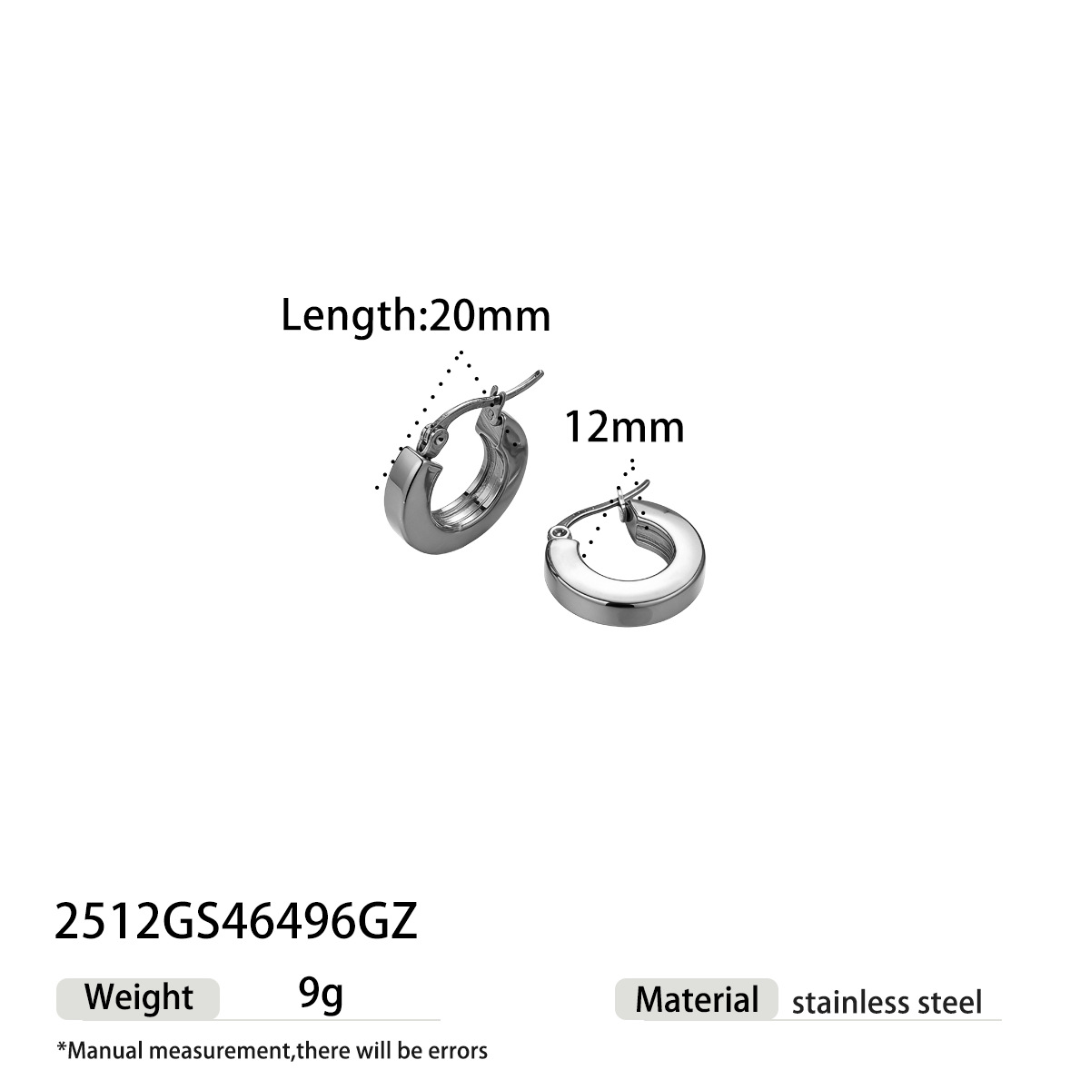 Taina europa y americana de acero inoxidable anillo de acero de titanio 18K diseño chapado en oro simple pernos de orejas joyerías transfronterizas venta caliente