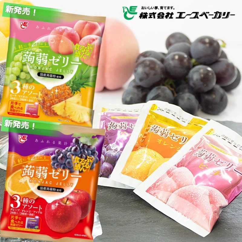 ACE assorted fruity konjac jelly imported from Japan can absorb 480g/large bag