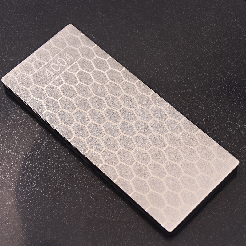 跨境单面蜂窝金刚石砂磨刀石带防滑硅胶底座磨刀器开刃利器EVA