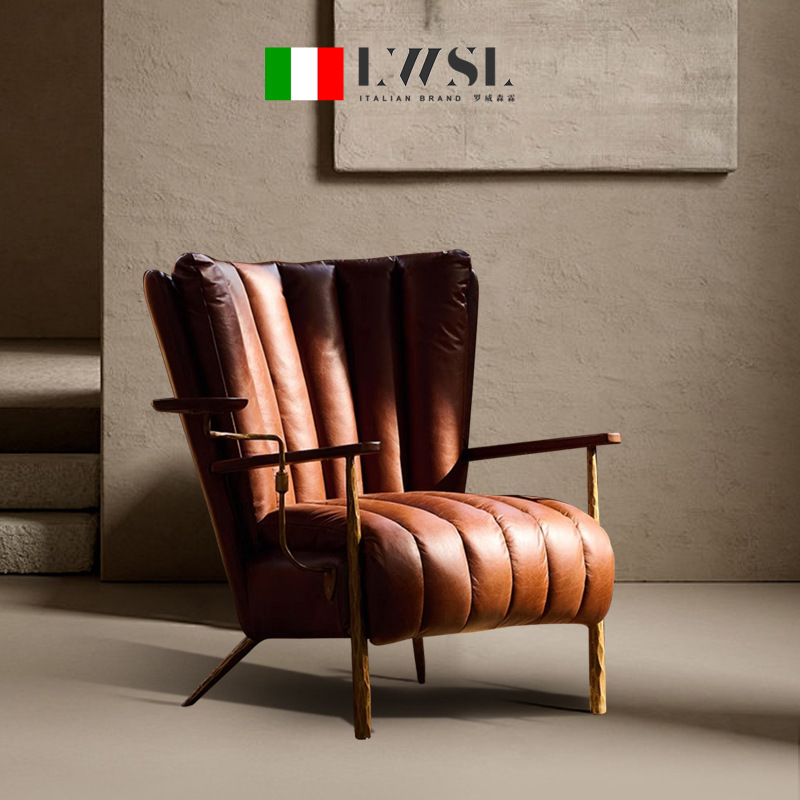 American Leisure Chair, Retro Hunting Chair, Cigar Chair, British Godfather Chair, Cafe B&B Room, Tea Space Lounge Chair