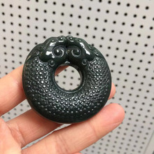 新疆和田玉双狮子事事如意吊坠 玉器玉石饰品挂件 可适合电商直播