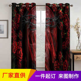 万圣节骷髅头门帘 酒吧KTV装饰用品仿真鬼门帘窗帘 图片尺寸制作